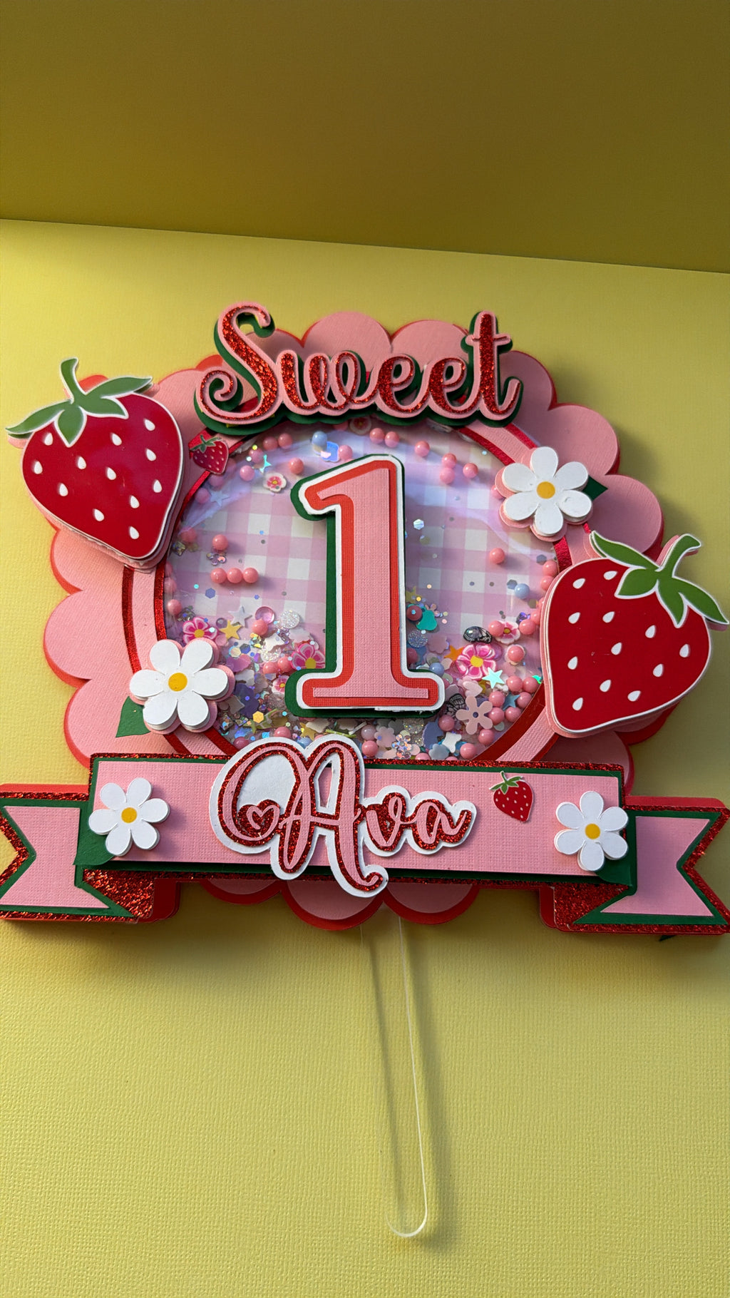 Sweet Strawberry caketopper