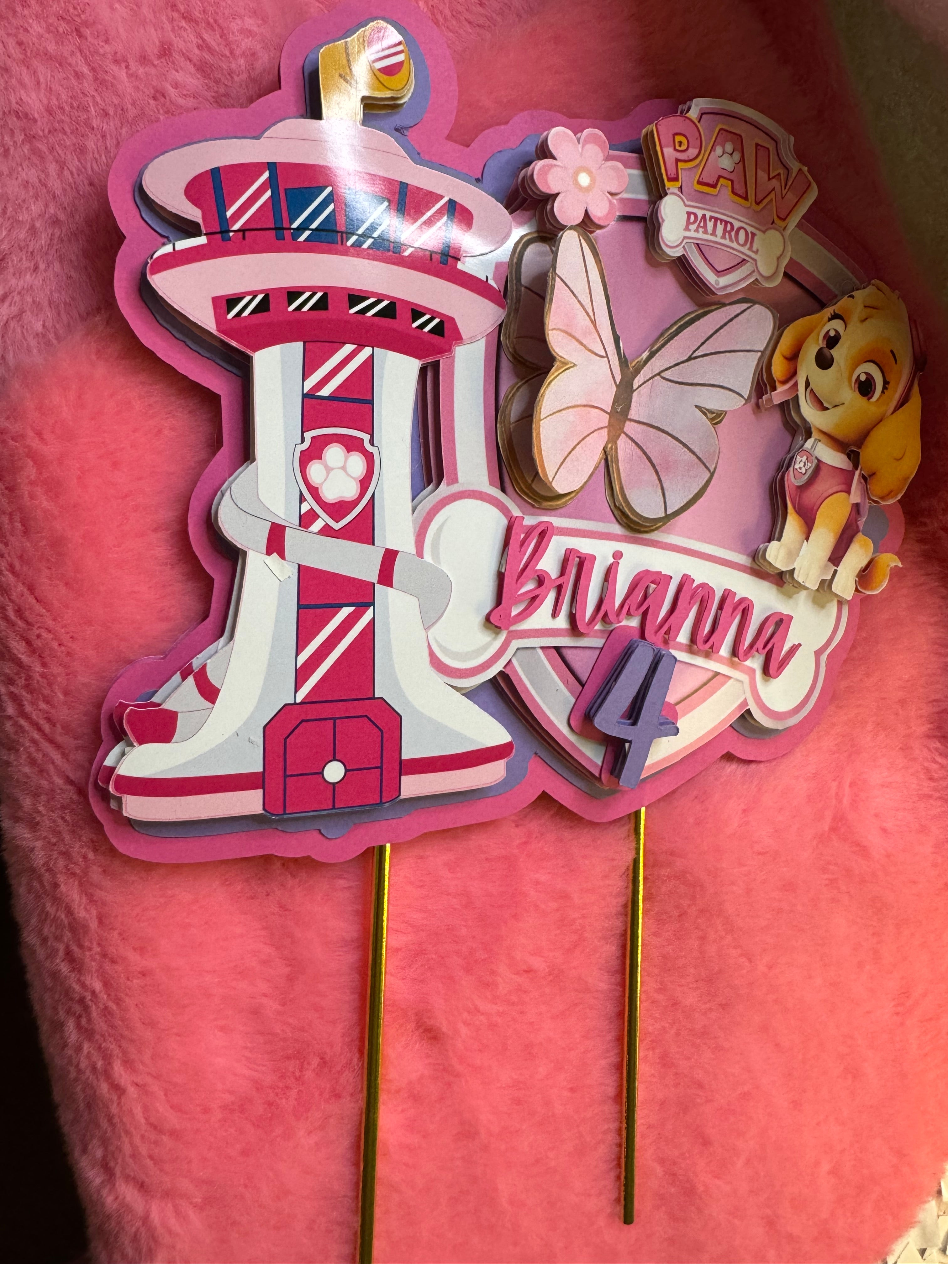 Skye paw patrol caketopper