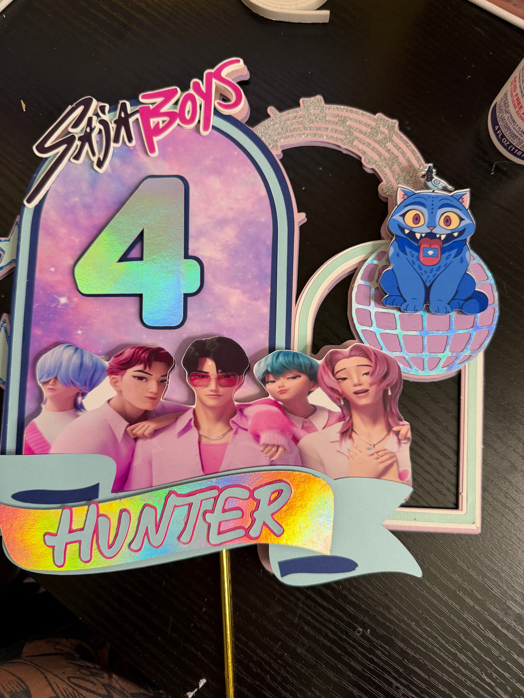 Kpop demon hunter saja boys caketopper