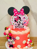 Minnie Mouse shaker cake topper