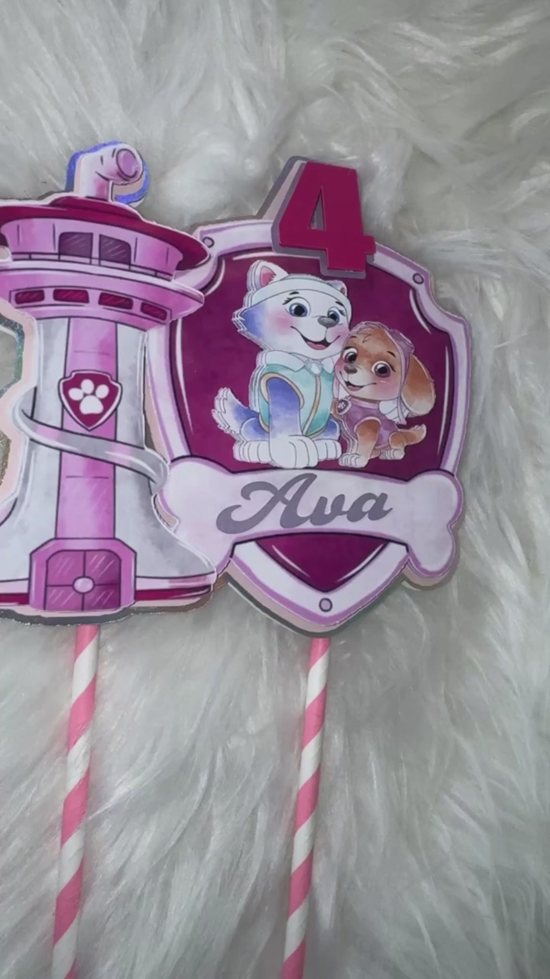 Everest and Skye caketopper