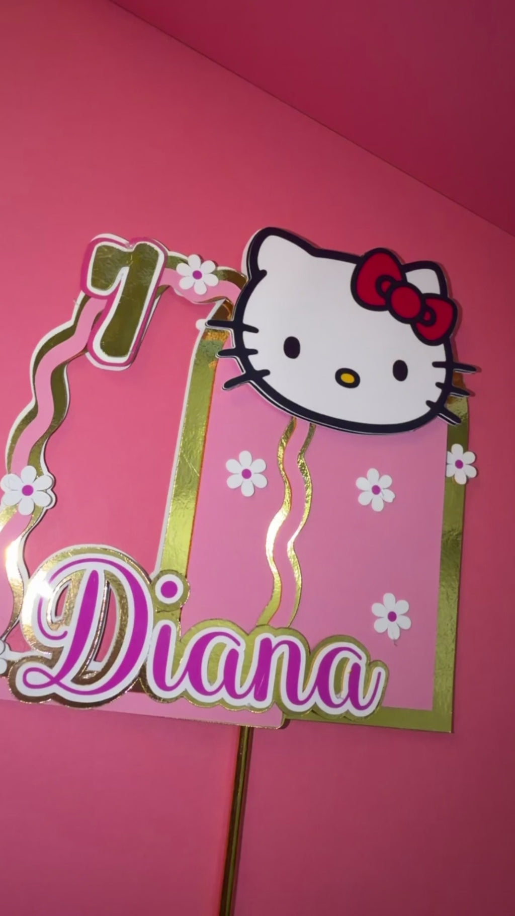 Hello kitty caketopper